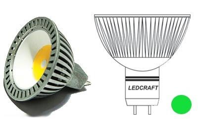 Светодиодная лампаLC-120-MR16-GU5.3-3-G зеленый